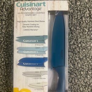 Cuisinart Advantage Knife Set - Blue, White, and Gray